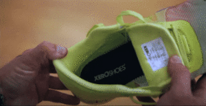 Xero X1 Barefoot Basketball Shoe tested in hand - cushioning