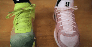 Xero X1 Barefoot Basketball Shoe tested in hand - toe splay